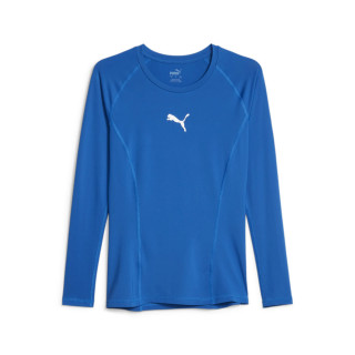 PUMA TEAMLIGA BASELAYER TEE LS BLEU