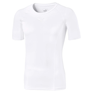 PUMA TEAMLIGA BASELAYER TEE SS BLANC