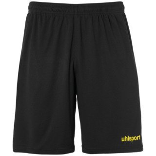 UHLSPORT CENTER BASIC SHORT WITHOUT SLIP NOIR/JAUNE CITRON