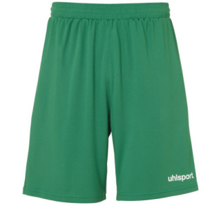 UHLSPORT CENTER BASIC SHORT WITHOUT SLIP VERT/BLANC