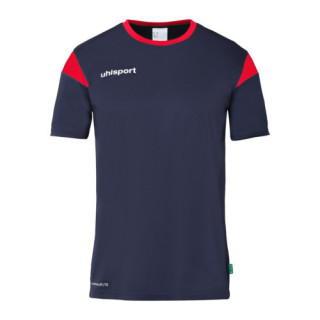 MAILLOT UHLSPORT SQUAD 27 MC BLEU MARINE/ROUGE