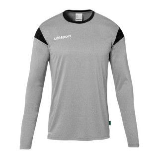 MAILLOT UHLSPORT SQUAD 27 ML GRIS FONCE CHINE/NOIR