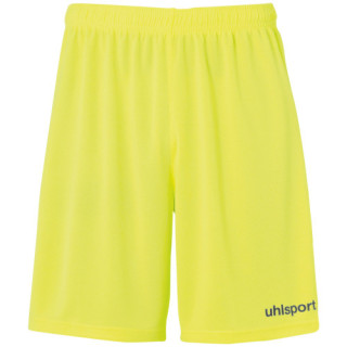 UHLSPORT CENTER BASIC SHORT WITHOUT SLIP JAUNE FLUO/NOIR