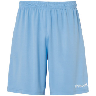 UHLSPORT CENTER BASIC SHORT WITHOUT SLIP CIEL/BLANC