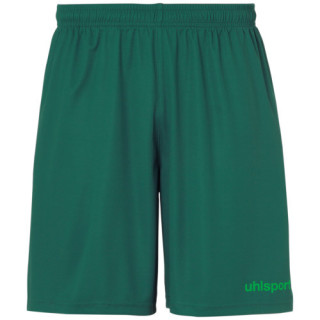 UHLSPORT CENTER BASIC SHORT WITHOUT SLIP VERT SAPIN/VERT FLUO