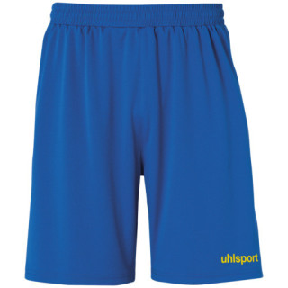 UHLSPORT CENTER BASIC SHORT WITHOUT SLIP AZUR/JAUNE CITRON